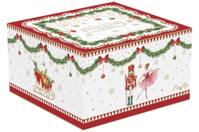 Пара чайная, 1 перс, 2 пр, 200 мл, фарфор P, белая, Щелкунчик и фея, Magie de Noel, Easy Life