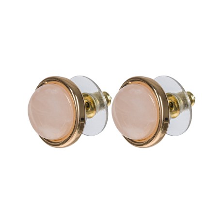 Пусеты ROSE QUARTZ