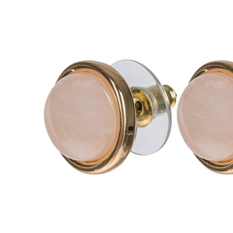 Пусеты ROSE QUARTZ