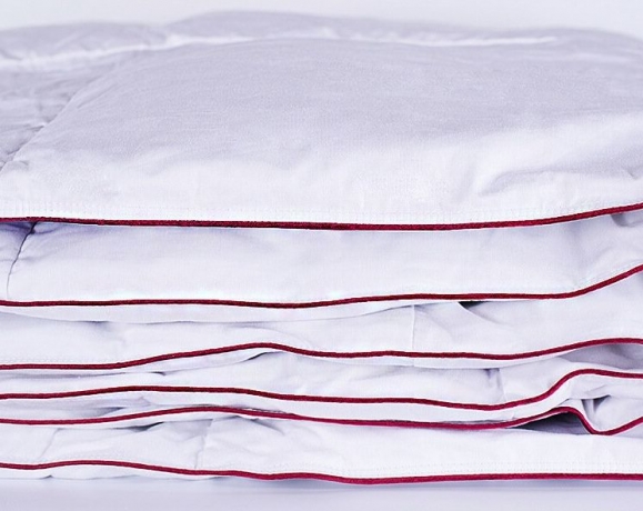 Одеяло теплое пуховое "Ружичка" 140х205, из твилла, технология кассетная, Natures