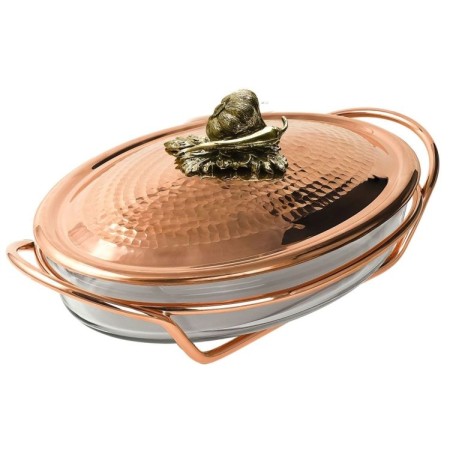 Утятница медная кованая "Чеснок"