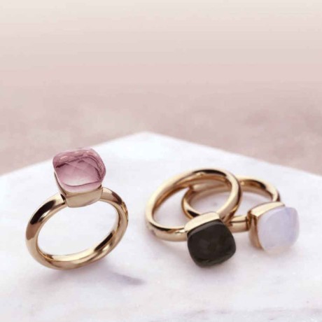 Кольцо Firenze smoky quartz 16.5 мм