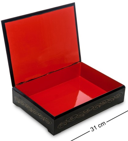 ШК-13/33-B Шкатулка в технике декупаж (прям. 32х23х6,5)