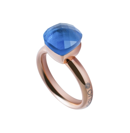 Кольцо Firenze ocean 16.5 мм. 612123 BL/RG Qudo