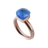 Кольцо Firenze ocean 16.5 мм. 612123 BL/RG Qudo