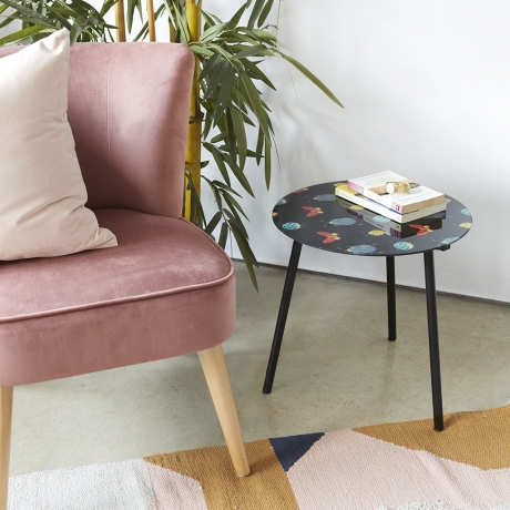 Столик приставной Bugs черный Balvi