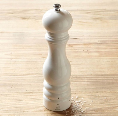 Мельница для перца Paris Peugeot, 12 см. белый лак