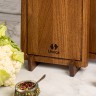 Подставка для 2 разделочных досок дубовая, 16х12х40 см. Uneca