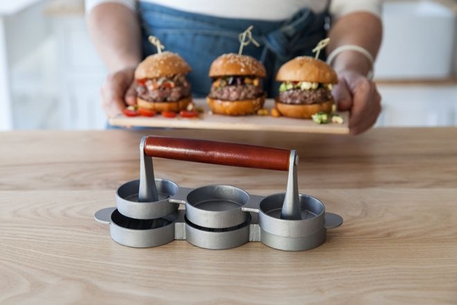 Мини-пресс для гамбургеров, 25x8,5x7 см. Home Made Kitchen Craft