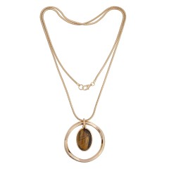 Колье TIGER EYE LN5129 BR/RG Fiore Luna