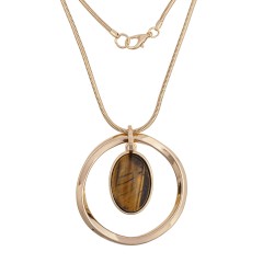 Колье TIGER EYE LN5129 BR/RG Fiore Luna