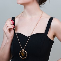 Колье TIGER EYE LN5129 BR/RG Fiore Luna