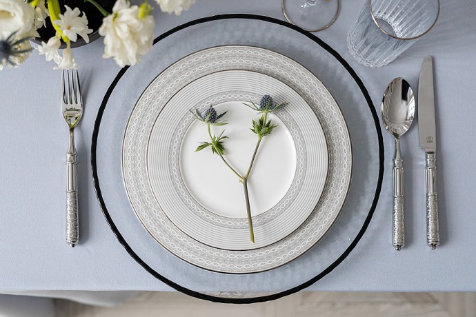 Чайный сервиз Сильвер, 6 персон, 21 предмет Emily