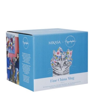 Кружка фарфоровая Mikasa Tipperleyhill с принтом кошки, 380 мл. Kitchen Craft