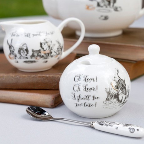 Набор сахарница и сливочник Алиса в Стране чудес V&A Kitchen Craft
