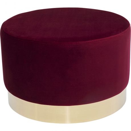 Пуф Cherry, коллекция "Вишня" 55*35*55, Полиэстер, Полиуретан, ДСП, Сталь, Бордовый
