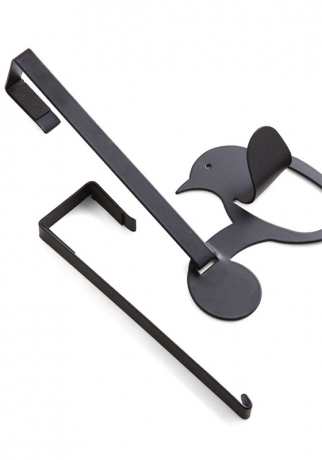 Вешалка надверная Birdseye, 10 крючков, черная, Umbra