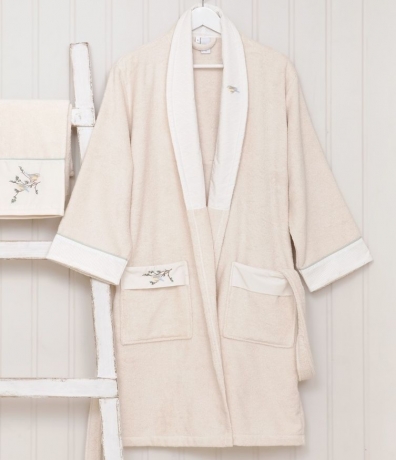 Халат "SPRING", S, экрю, BOVI
