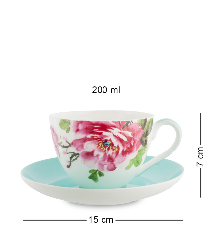 JK-181 Чайный набор на 2 перс. "Тоскана" (Toscana Pavone)