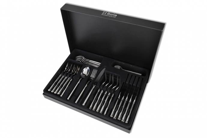 Набор столовых приборов на 6 персон Cubism, 24 предмета, Sola