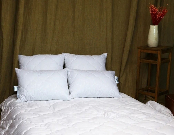 Одеяло всесезонное "Бархатный бамбук" с бамбуком в чехле из микрофибры, 172х205 см. Natures