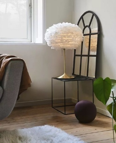 Торшер настольный Champagne brushed brass с USB, 42 см. Umage