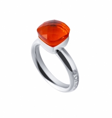 Кольцо Firenze orange glow 16 мм. 611930 BR/S Qudo