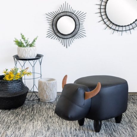 Пуф дизайнерский La Vache черный, Balvi