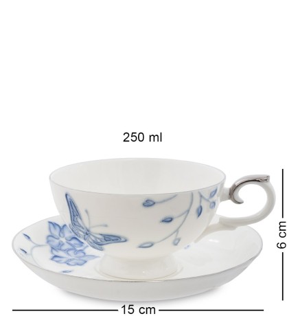 JS-33 Чайный набор "Голубая бабочка" (Pavone)