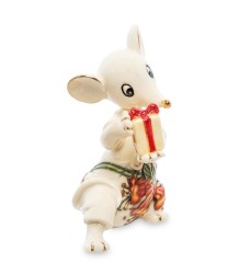 JP-121/17 Фигурка "Мышонок с подарком" (Pavone)