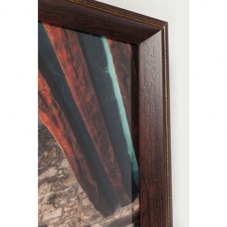 Картина в рамке Old Staircase, коллекция "Cтарая лестница" 60*80*6, Бумага, Полистирол, Стекло, Мультиколор