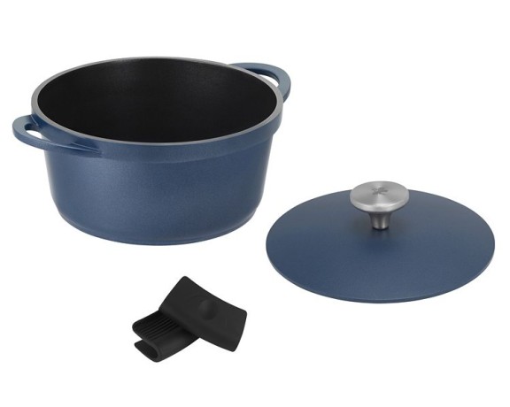 Кастрюля Agile, синяя, 20 см, 2,4 л. Maxwell & Williams