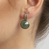 Серьги pearl green quartz A3091.16 G/G Possebon