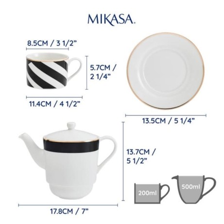 Чайный набор FOR ONE Mikasa Luxe Deco Kitchen Craft