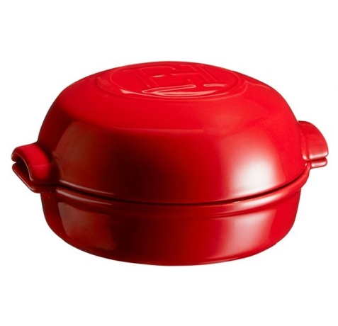 Форма для запекания с крышкой, 19,5х17,5х4,5 см. цвет гранат Emile Henry