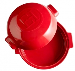 Форма для запекания с крышкой, 19,5х17,5х4,5 см. цвет гранат Emile Henry