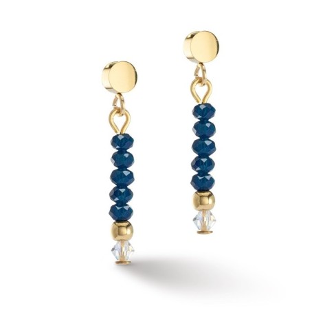 Пусеты Dark Blue Coeur de Lion