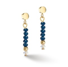 Пусеты Dark Blue Coeur de Lion