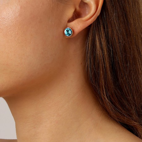 Пусеты DIA SG AQUA