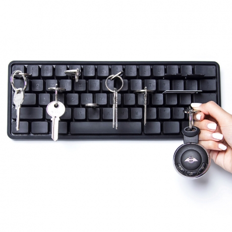 Держатель ключей и мелких предметов Key Board, черный, Qualy