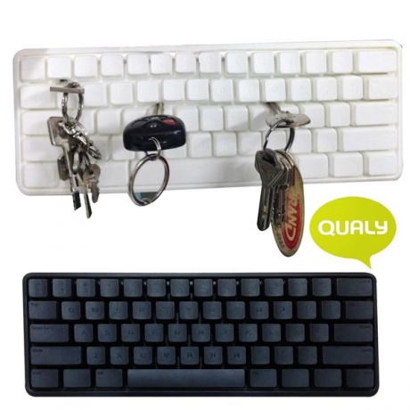 Держатель ключей и мелких предметов Key Board, черный, Qualy