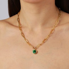 Колье LISANNA SG EMERALD GREEN