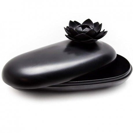 Шкатулка Lotus, черная, Qualy