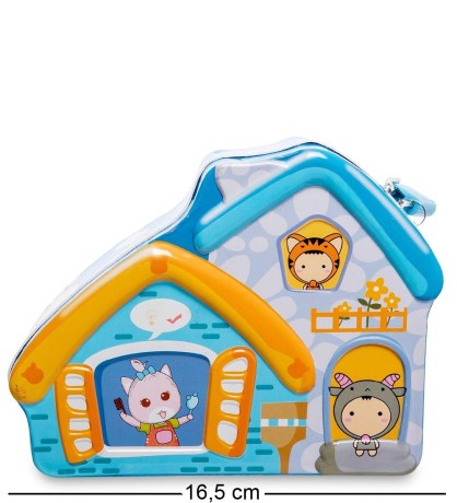 BX- 52/3 Металлическая копилка "Домик для друзей"