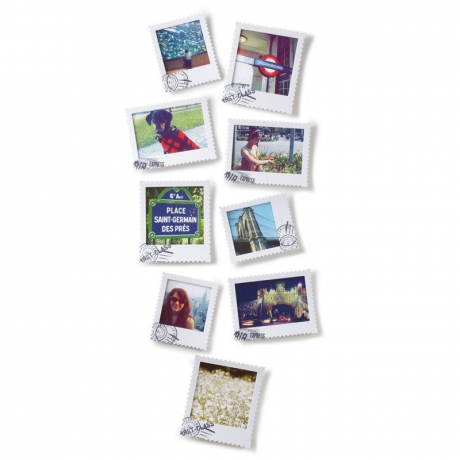 Набор из 9 фоторамок postal, белый, Umbra