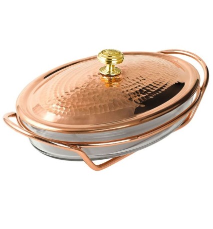 Утятница медная кованая "КМ" Глухарь