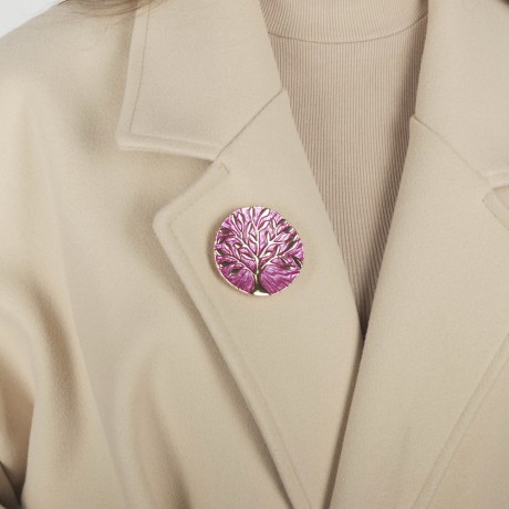 Брошь Дерево с листьями XZ1362.22 BL/G Shadore