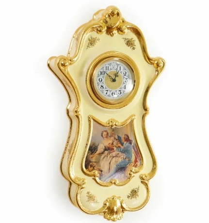 Часы настенные, 34х12х63 см. BAROQUE, керамика