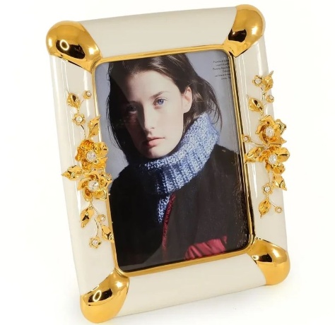 Рамка для фотографий, 26х33 см. EMOZIONI, керамика, swarovski