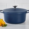 Кастрюля Agile, синяя, 24 см, 4,2 л. Maxwell & Williams